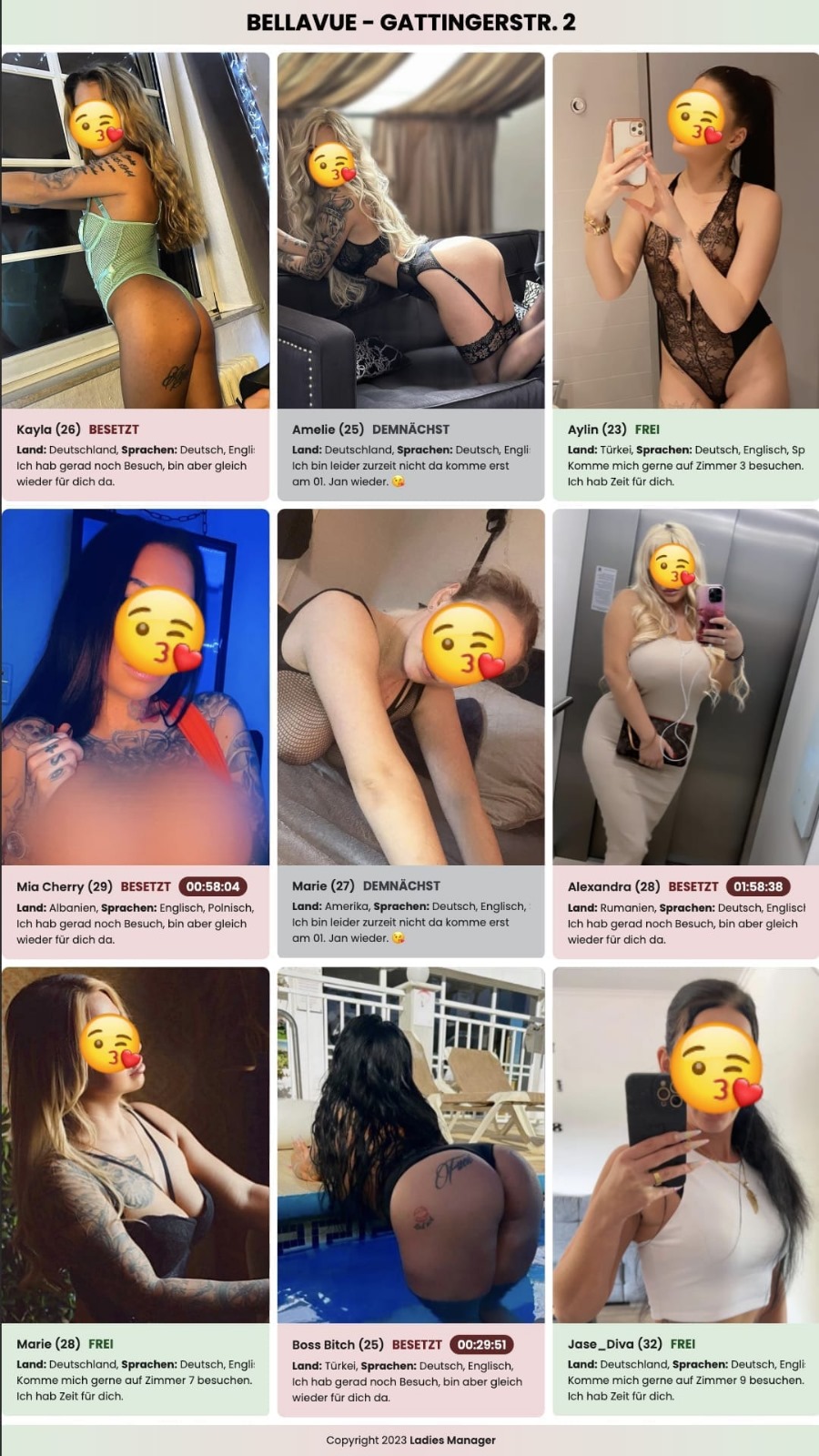 Ladies Manager Display