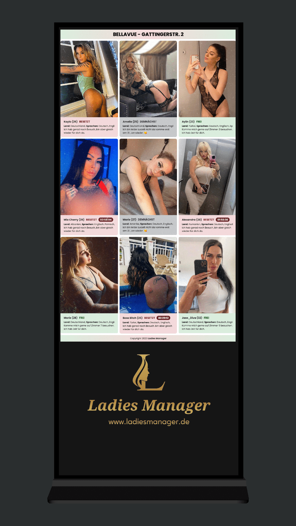Ladies Manager App Vorschau